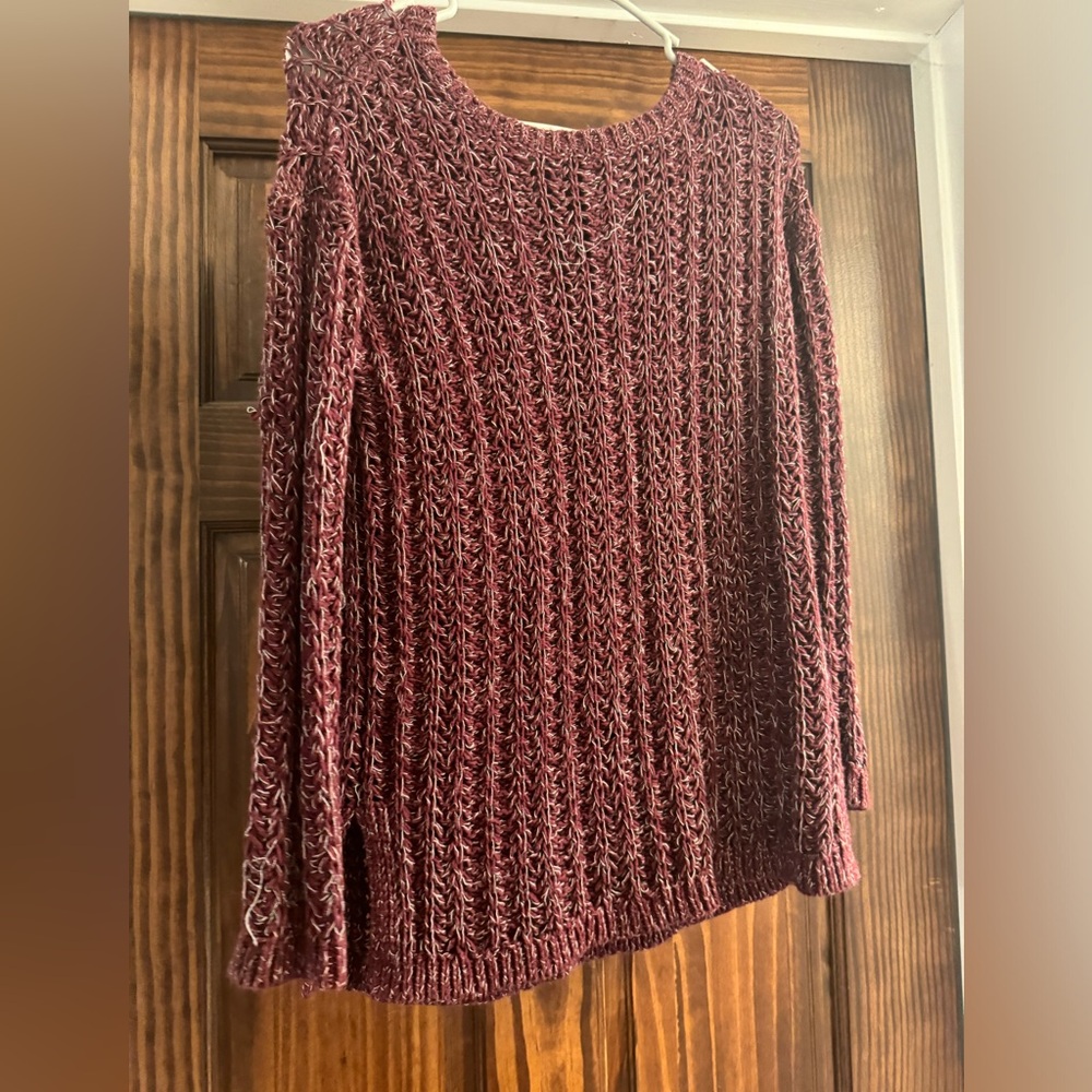 Loft, medium, waffle knit sweater.